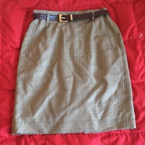 Rafaella Petites 100% Worsted Wool Fully Lined Skirt